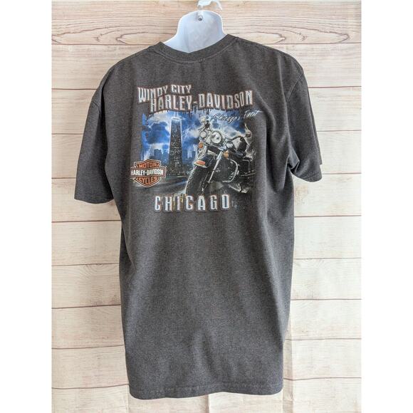 Throwback 2011 Chicago's Finest Harley Davidson Shirt Chicago - XL - Picture 2 of 8